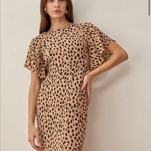 Reformation Carletta Dress in Bobcat *NEW*